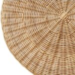Betty Skirted Handwoven Rattan Accent Table - Image 4