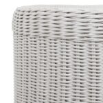 Betty Skirted Handwoven Rattan Accent Table - Image 8