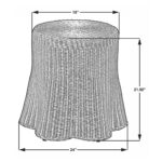 Betty Skirted Handwoven Rattan Accent Table - Image 16