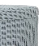 Betty Skirted Handwoven Rattan Accent Table - Image 14