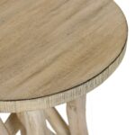 Eli Hand-Carved Solid Wood Side Table with Twig Base - Image 11
