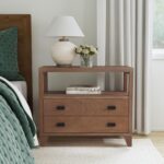 Ezra Solid Wood 2-Drawer Nightstand