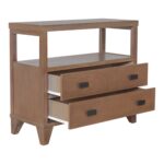 Ezra Solid Wood 2-Drawer Nightstand - Image 4