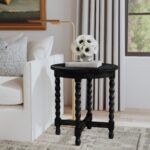 Adair Solid Wood Bobbin Turned-Leg Accent Side Table - Image 2