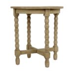 Adair Solid Wood Bobbin Turned-Leg Accent Side Table - Image 8