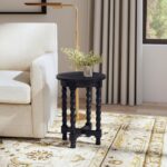 Adair Solid Wood Bobbin Turned-Leg Accent Side Table - Image 14
