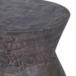 Ziggy Carved Solid Wood Accent Side Table - Image 3