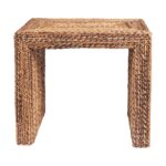Soren Rectangular Braided Seagrass Side Table - Image 3