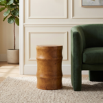 Kimber Ribbed Solid Wood Accent Side Table - Image 2