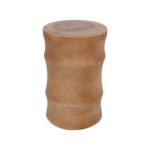 Kimber Ribbed Solid Wood Accent Side Table