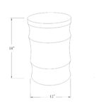 Kimber Ribbed Solid Wood Accent Side Table - Image 5