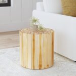 Jaylen Round Teak Wood Accent Table - Image 2