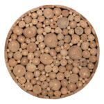 Jaylen Round Teak Wood Accent Table - Image 4