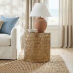 Tasi Round Capiz Shell Accent Table - Image 8