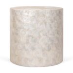 Tasi Round Capiz Shell Accent Table - Image 3