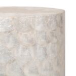 Tasi Round Capiz Shell Accent Table - Image 4