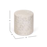 Tasi Round Capiz Shell Accent Table - Image 6