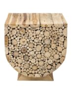 Harper Stacked Solid Teak Wood Accent Table - Image 3