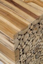 Harper Stacked Solid Teak Wood Accent Table - Image 4