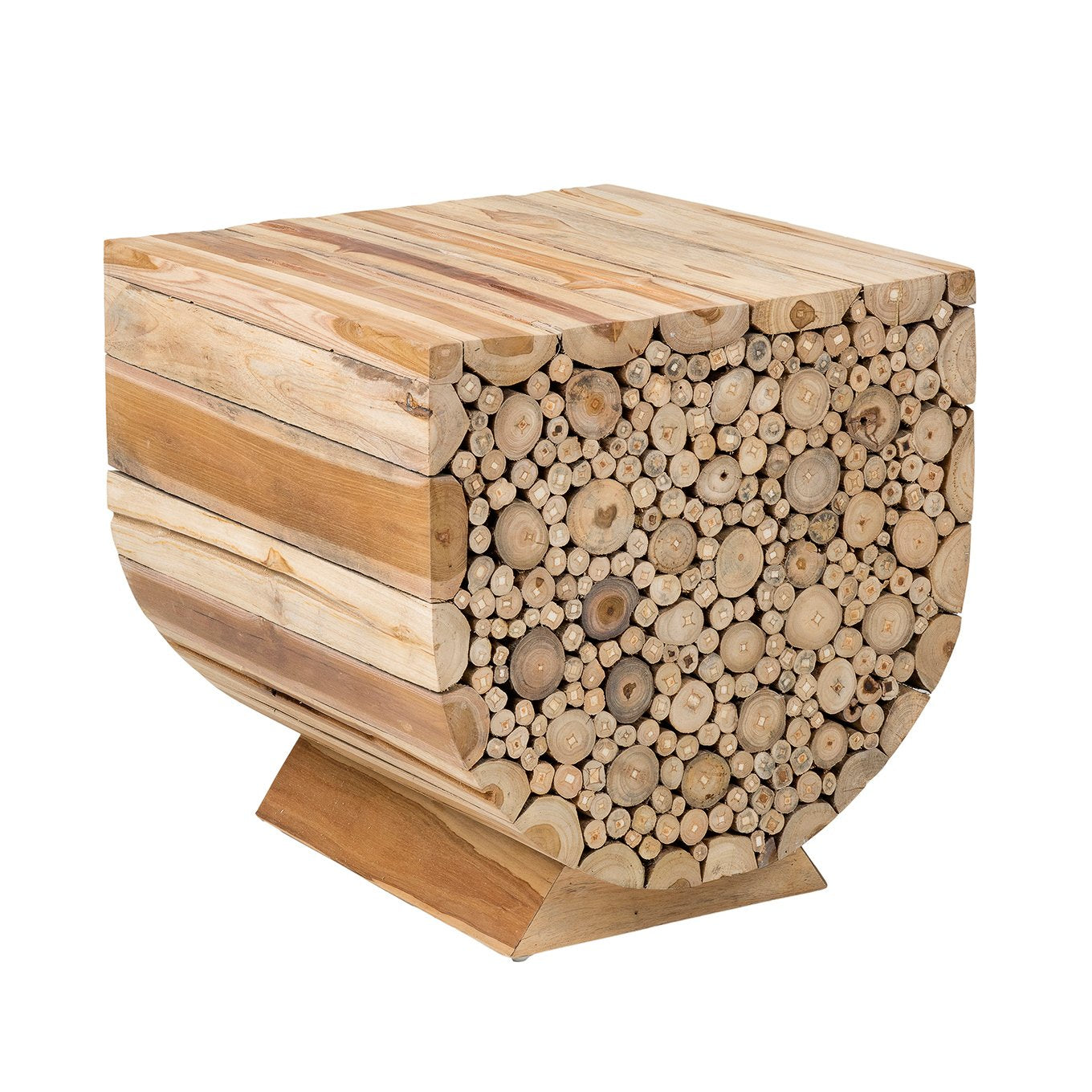 SY-AG305_9a519cf9-24c5-40ee-b178-a1da29b601be Harper Stacked Solid Teak Wood Accent Table - Image 1