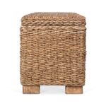 Daria Handwoven Abaca Upholstered Storage Bench - Image 9