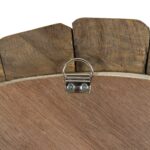 Sali Recycled Teak Wood Wall Mirror, 31" - Image 3