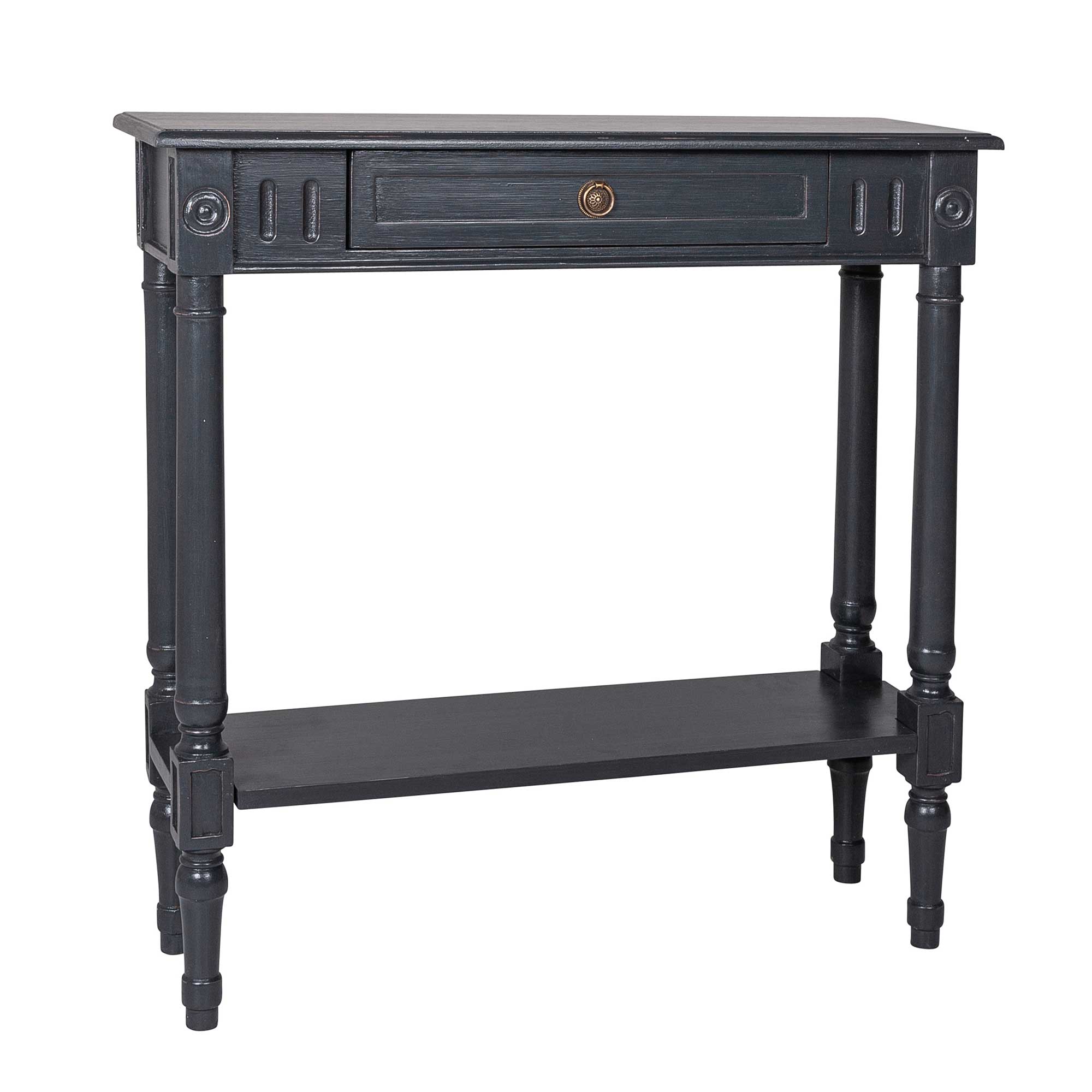 TT-DU-75010-BL_001 Marisol Narrow Solid Wood Console Table - Image 1