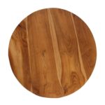 Lorena Round Solid Teak Wood Coffee Table - Image 4