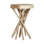 Merrill Organic Teak Branch Accent Side Table - Image 5