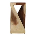 Cason Solid Teak Twist Accent Table - Image 5