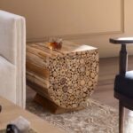 Harper Stacked Solid Teak Wood Accent Table - Image 2