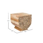 Harper Stacked Solid Teak Wood Accent Table - Image 5