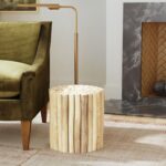 Stanley Organic Teak Branch Drum Side Table - Image 2