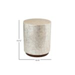 Tasi Capiz Shell Drum Accent Table - Image 4