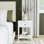 Wright Solid Wood 1-Drawer Nightstand - Image 2