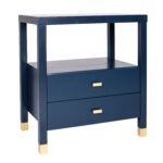Hooper Solid Wood 2-Drawer Side Table