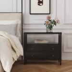 Gemma Solid Wood 2-Drawer Nightstand - Image 6