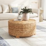 Liv Round Handwoven Abaca Coffee Table