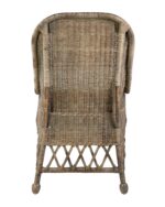 Marietta Curved Back Handwoven Rattan Dining Chair - Image 5