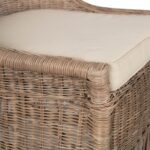Marietta Curved Back Handwoven Rattan Dining Chair - Image 12