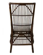 Edie Handwoven Rattan Dining Chair with Cushion, Set of 2 - Image 5