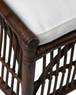 Edie Handwoven Rattan Dining Chair with Cushion, Set of 2 - Image 6