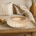 Dialah Munggur Wood Geometric Hand-Carved Decorative Bowl - Image 2