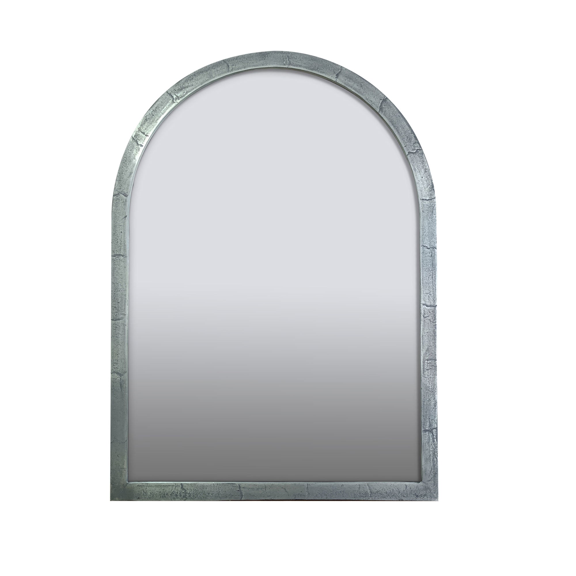 media_1695f3f1-5df0-4bb0-89f8-e5cd037ac0b9 Hera Antiqued Metal Arch Wall Mirror, 24" - Image 1