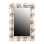 Mila Rectangular Recycled Coconut Shell Wall Mirror