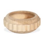 Dialah Munggur Wood Geometric Hand-Carved Decorative Bowl