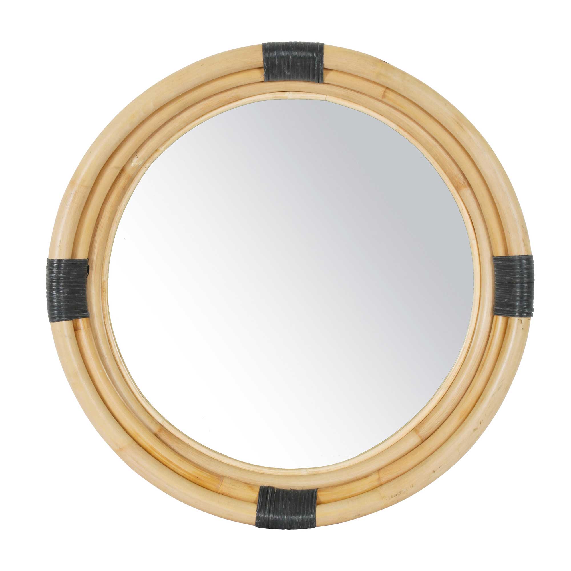 media_8b4048a8-2c85-44a3-8681-cd3e81985b76 Marina Round Handwoven Rattan Wall Mirror, 23" - Image 1