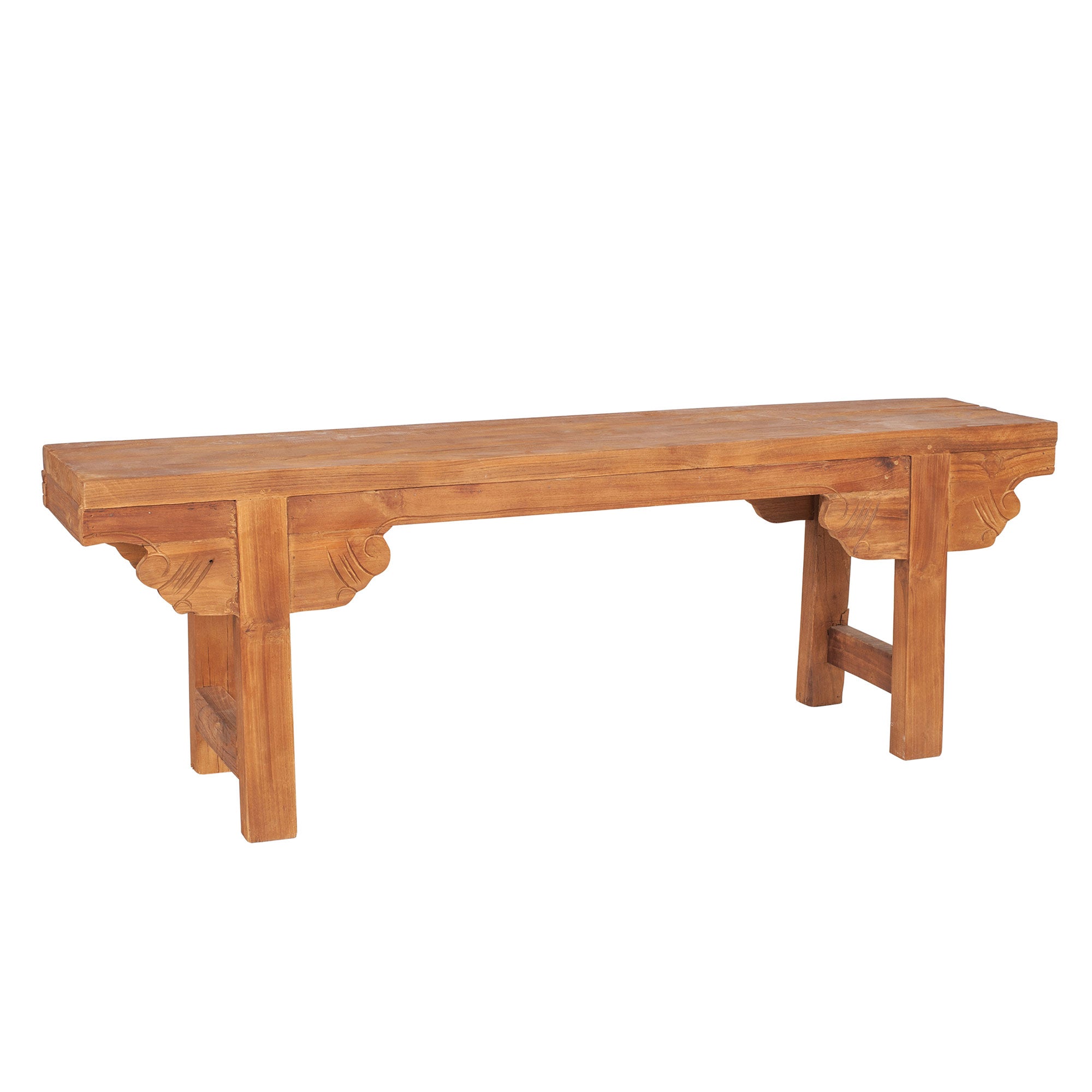 media_9733349f-4212-478e-9c40-403facb31e36 Delia Hand-Carved Solid Wood Bench - Image 1