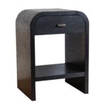 Arlo Bayur Wood Curved Edge 1-Drawer Nightstand - Image 9