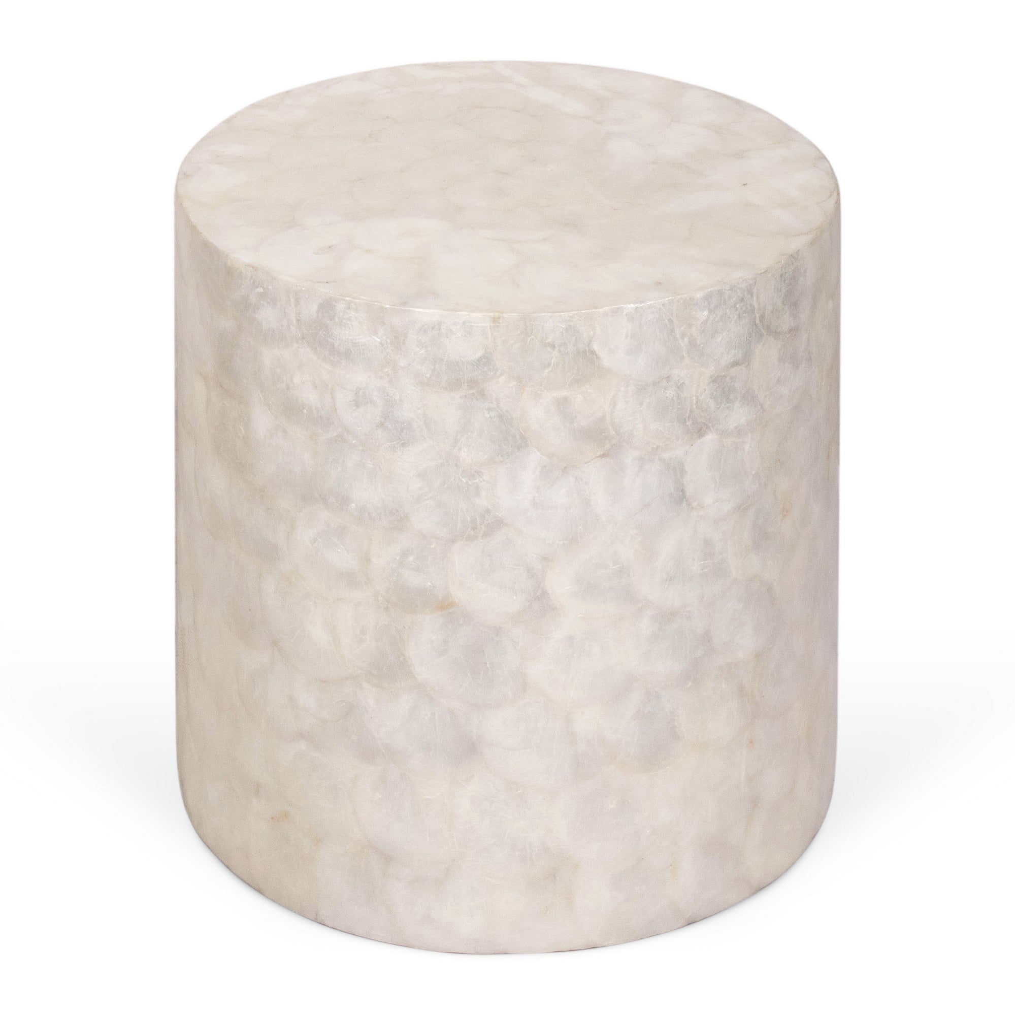 media_fef07b70-0b5b-4884-95b2-6d00470e2648 Tasi Round Capiz Shell Accent Table - Image 1